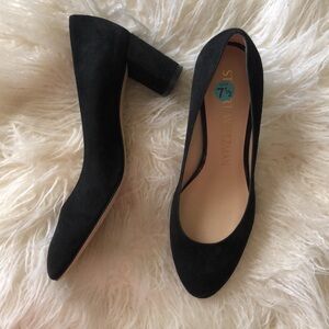 Stuart Weitzman Black Suede Pumps